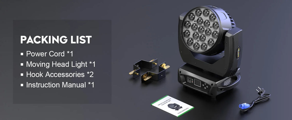 Somspot 15W RGBW LED Moving Head Stage Effects Projector Light
