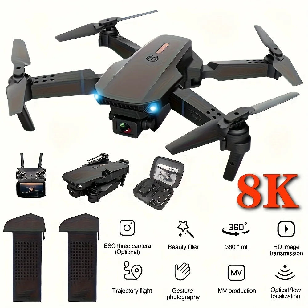 Evanovm E88Pro Max Foldable Dual Camera Drone With Auto Return
