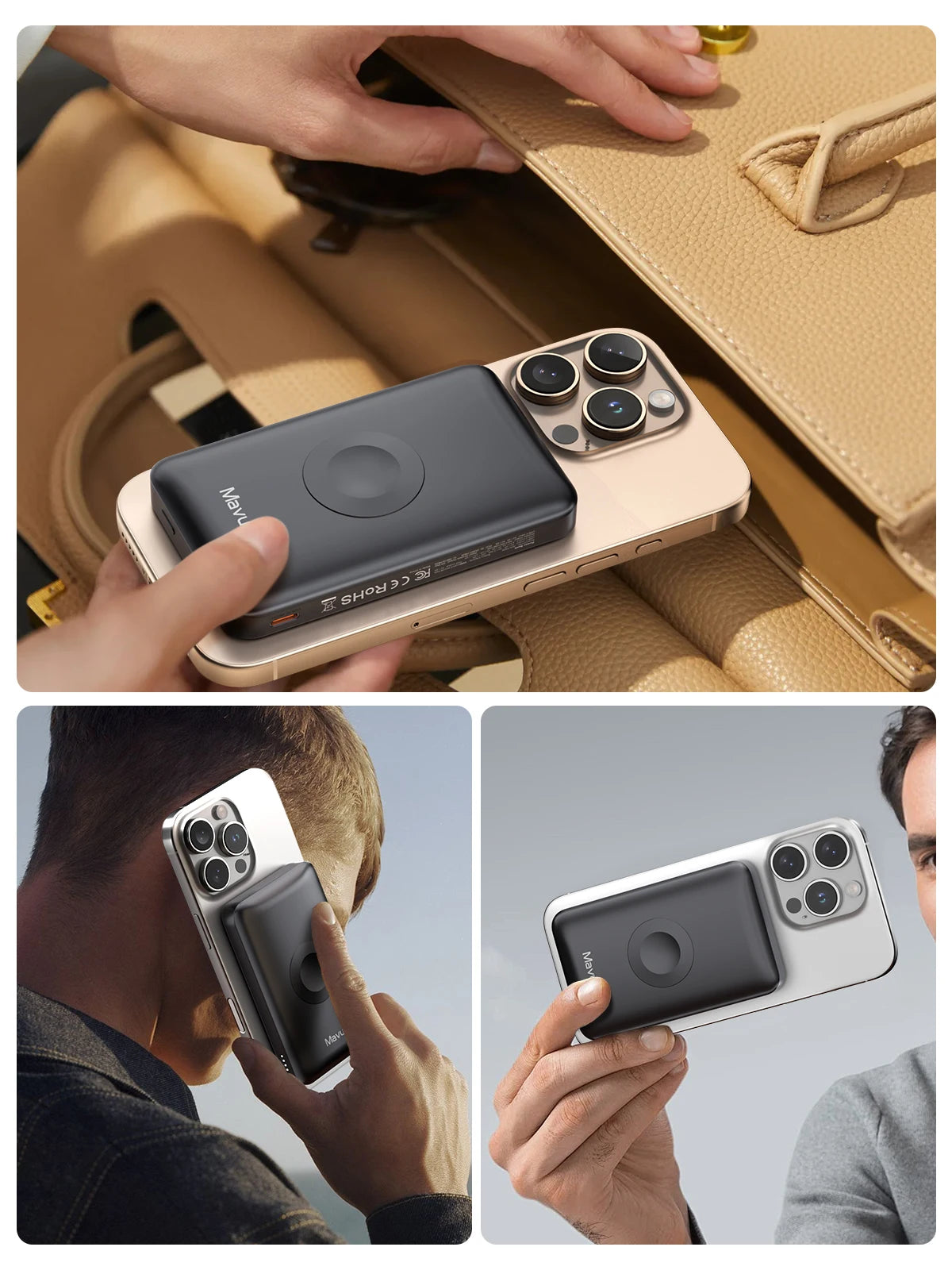 NEWDERY MagSafe Portable Charger for iPhone and Apple Watch