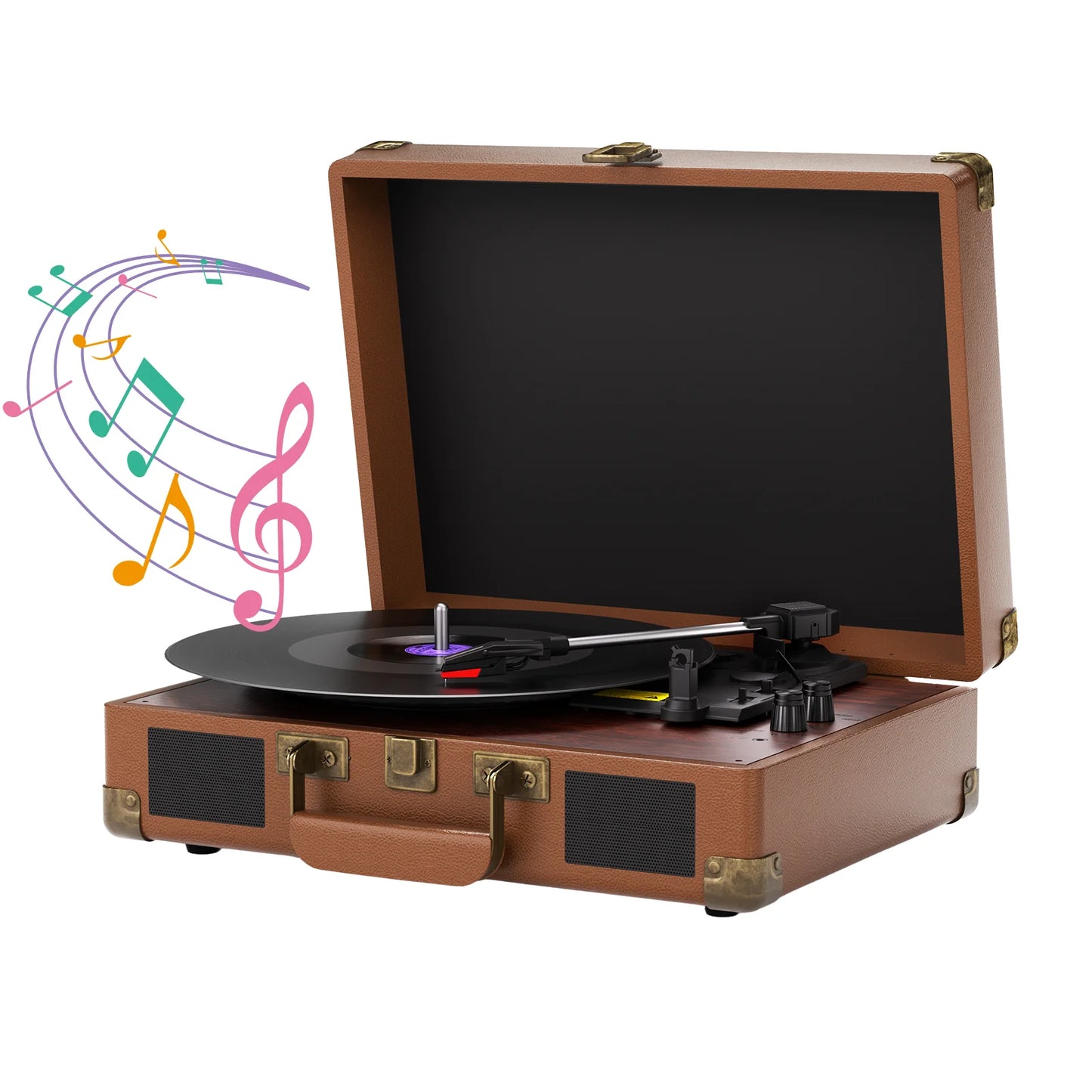 Maio 3 Speed Record Player Built In Stereo Headphone Jack