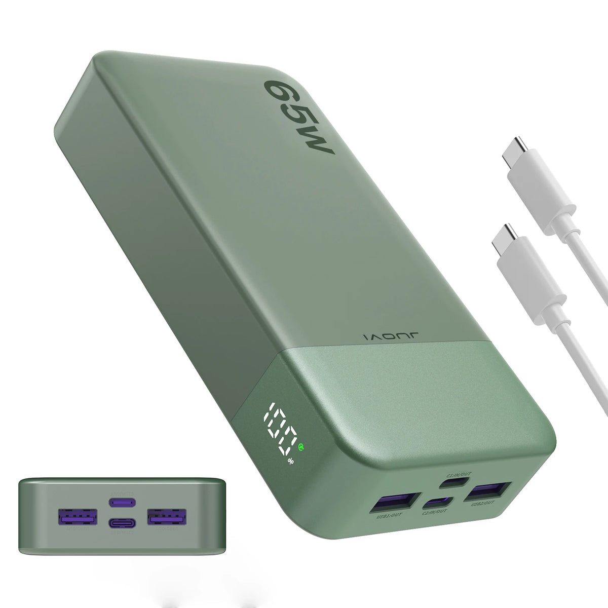 JUOVI USB C Fast Charging Portable Power Bank For Laptops