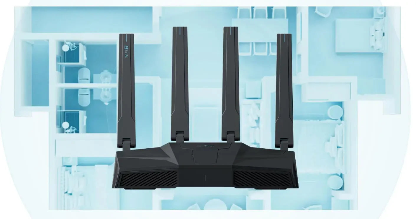 GL.iNet GL-BE6500 (Flint 3e) Dual-band Wi-Fi 7 Home Router 5× 2.5G Ports Robust VPN Capabilities and Parental Controls
