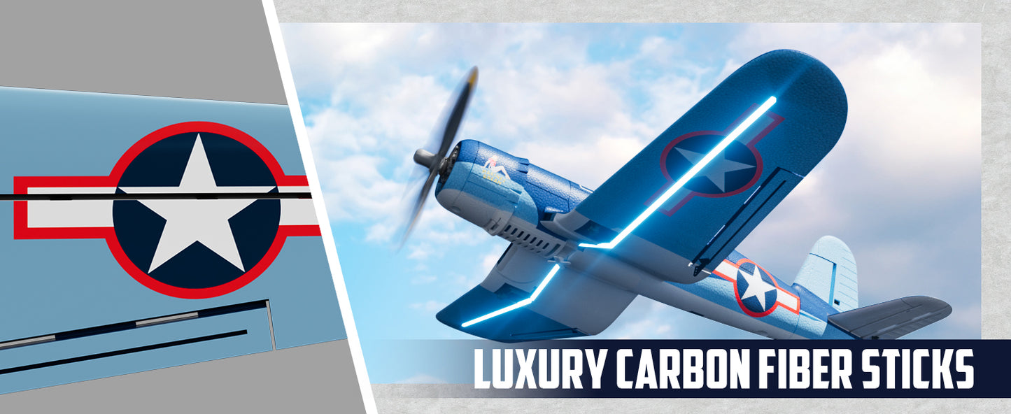 Volantexrc F4U Corsair Brushless Airplane Four Channel Ready To Fly