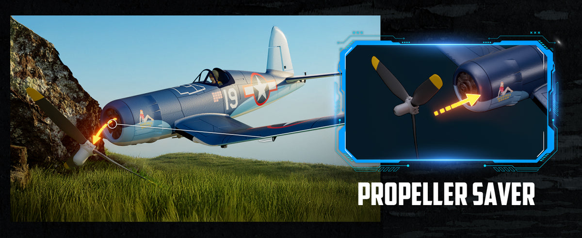 Volantexrc F4U Corsair Brushless Airplane Four Channel Ready To Fly