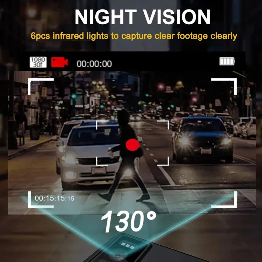 1080P Wireless Body Camera With Night Vision And Led Display