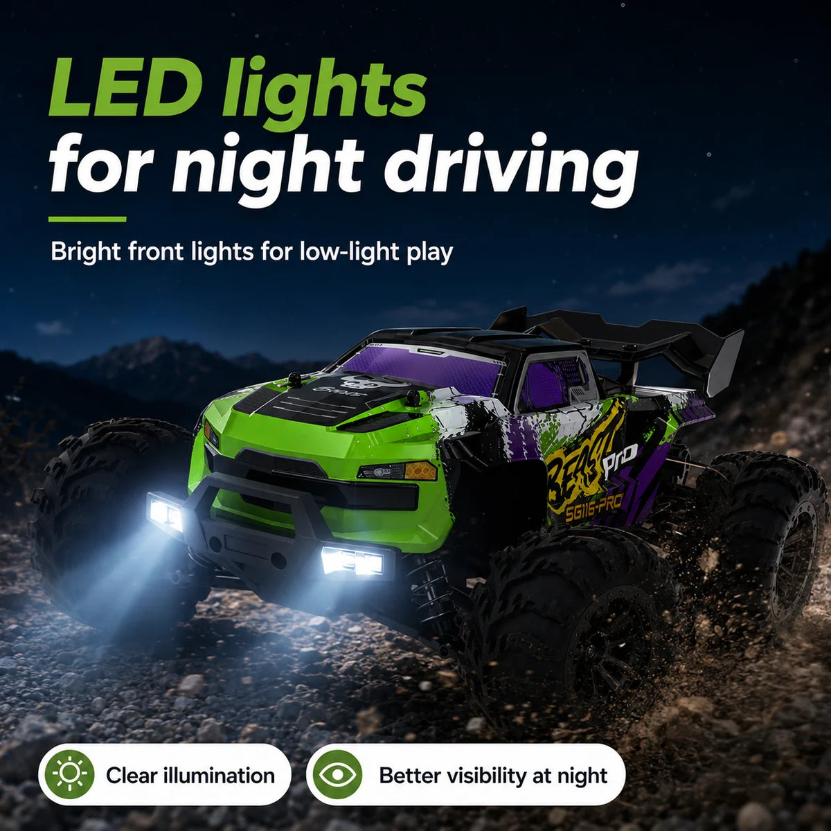 ZNLYRION Four Wheel Drive Off Road Remote Control Buggy Truck