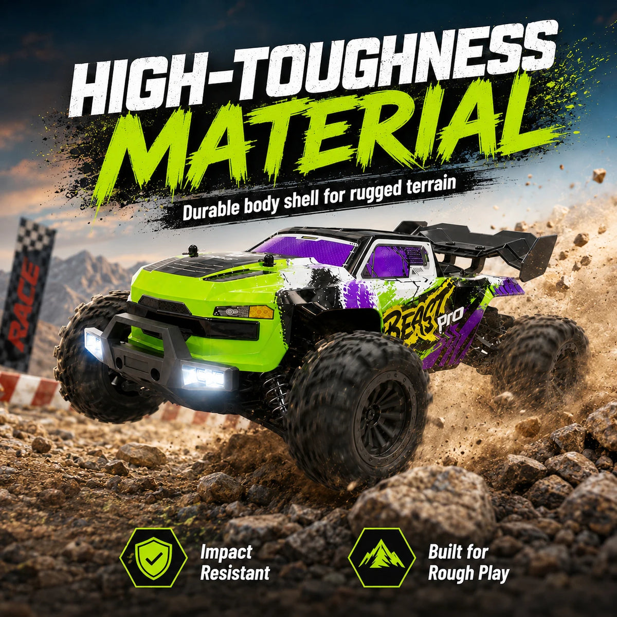ZNLYRION Four Wheel Drive Off Road Remote Control Buggy Truck