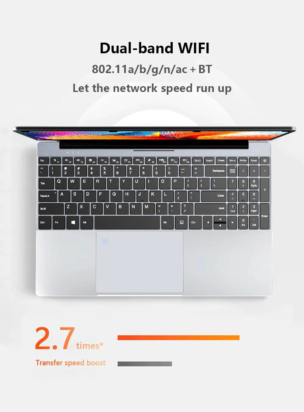 Windows 11 15.6' Ultra Slim Portable Laptop Intel Core I9-9900U 16GB RAM 1TB 2TB SSD Fingerprint Office Gaming Laptop PC