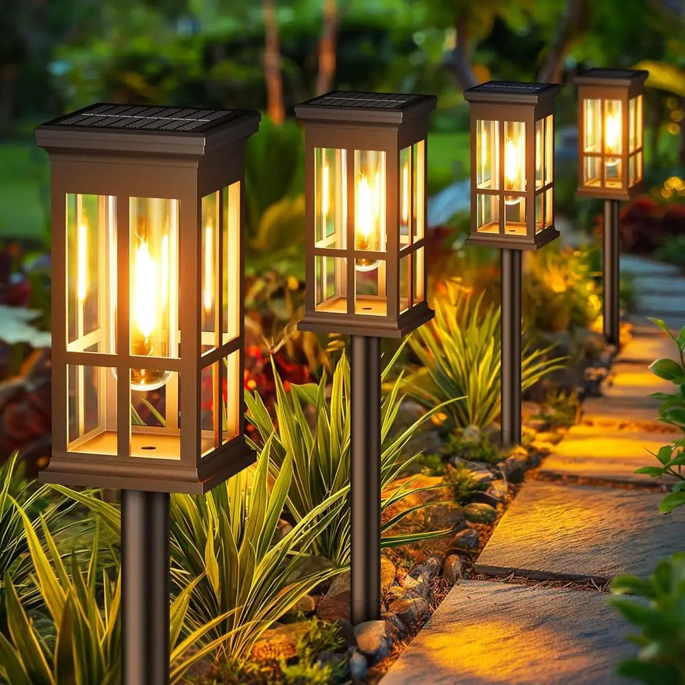 Solar Pathway Light Outdoor Solar Lamp Waterproof Landscape Lighting for Garden Yard Patio Walkway Driveway Camping Decor