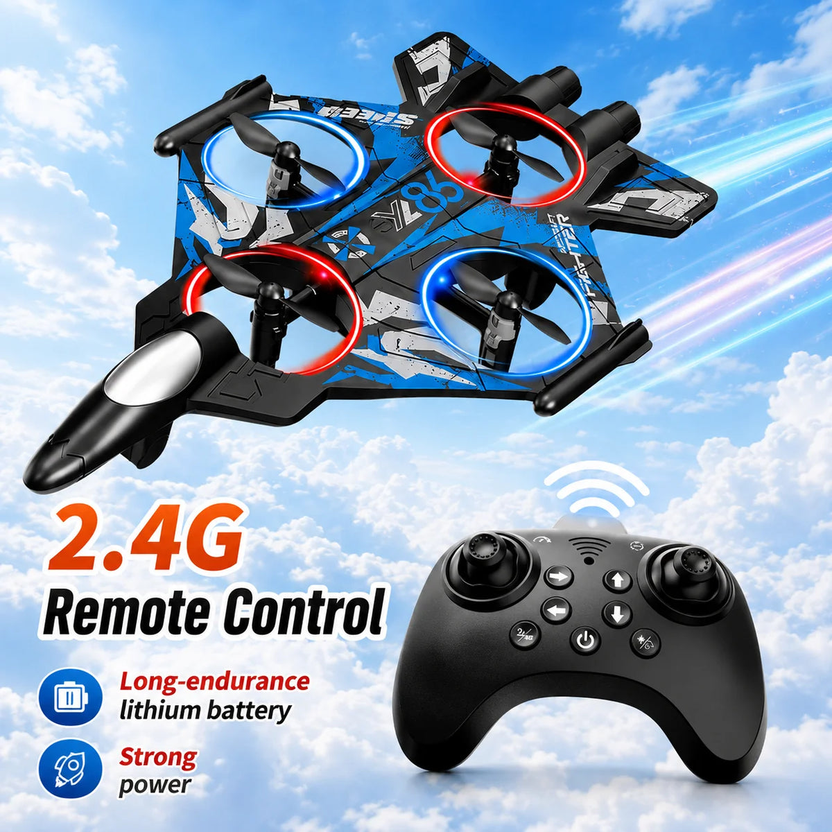 ZNLYRION YL86 Drone With Screen Remote And 480P Camera