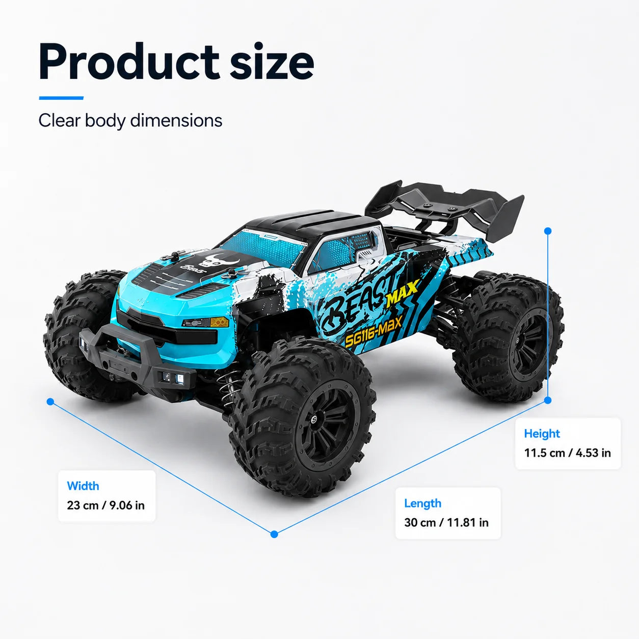ZNLYRION Four Wheel Drive Off Road Remote Control Buggy Truck