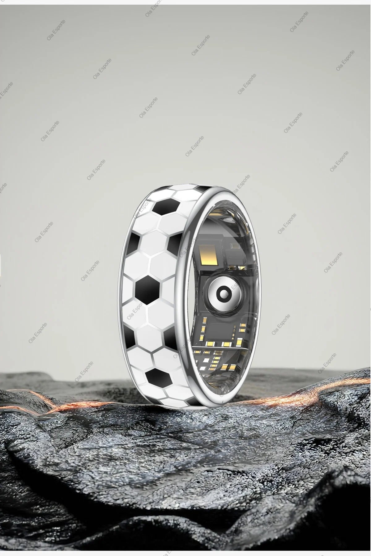 Ola Esporte Smart Ring Fitness Tracker With Charging Case