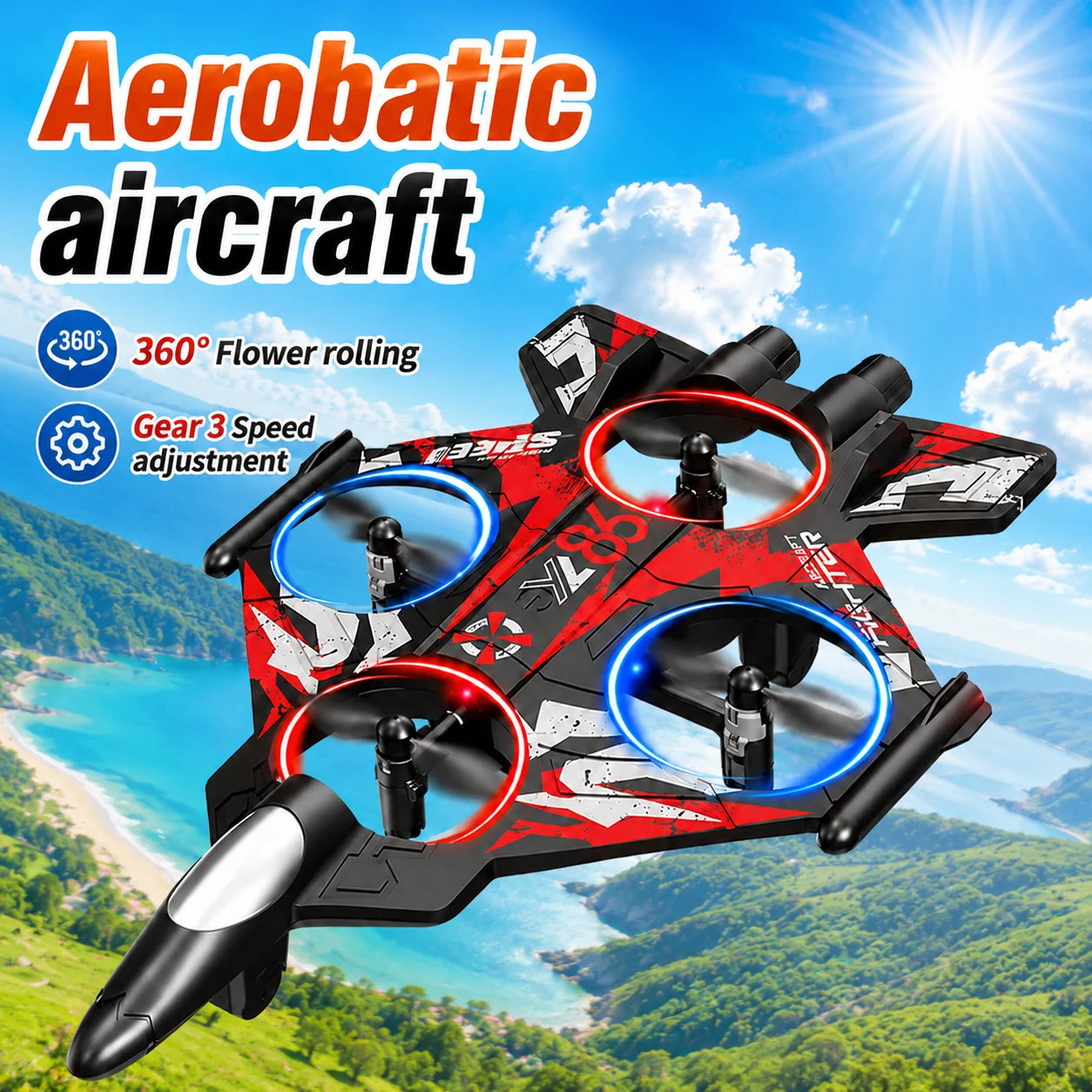 ZNLYRION YL86 Drone With Screen Remote And 480P Camera