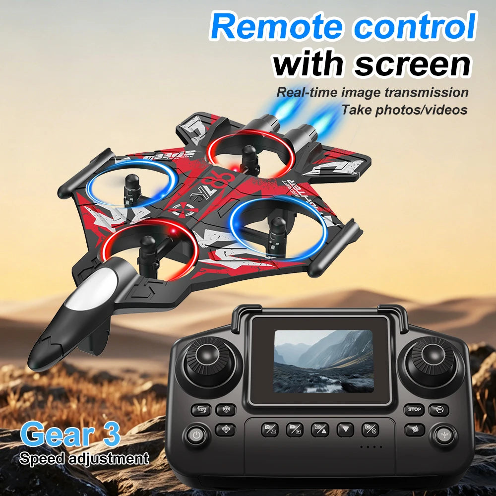 ZNLYRION YL86 Drone With Screen Remote And 480P Camera