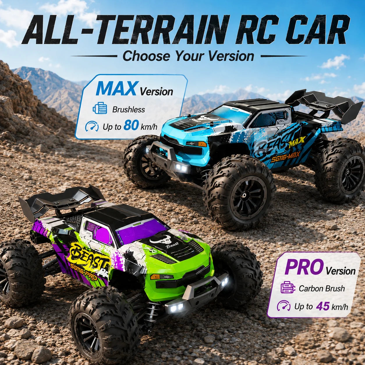 ZNLYRION Four Wheel Drive Off Road Remote Control Buggy Truck