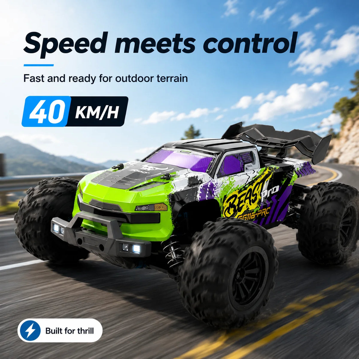 ZNLYRION Four Wheel Drive Off Road Remote Control Buggy Truck