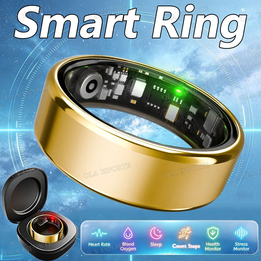 Smart Ring Fitness Tracker Heart Rate Blood Oxygen Monitoring