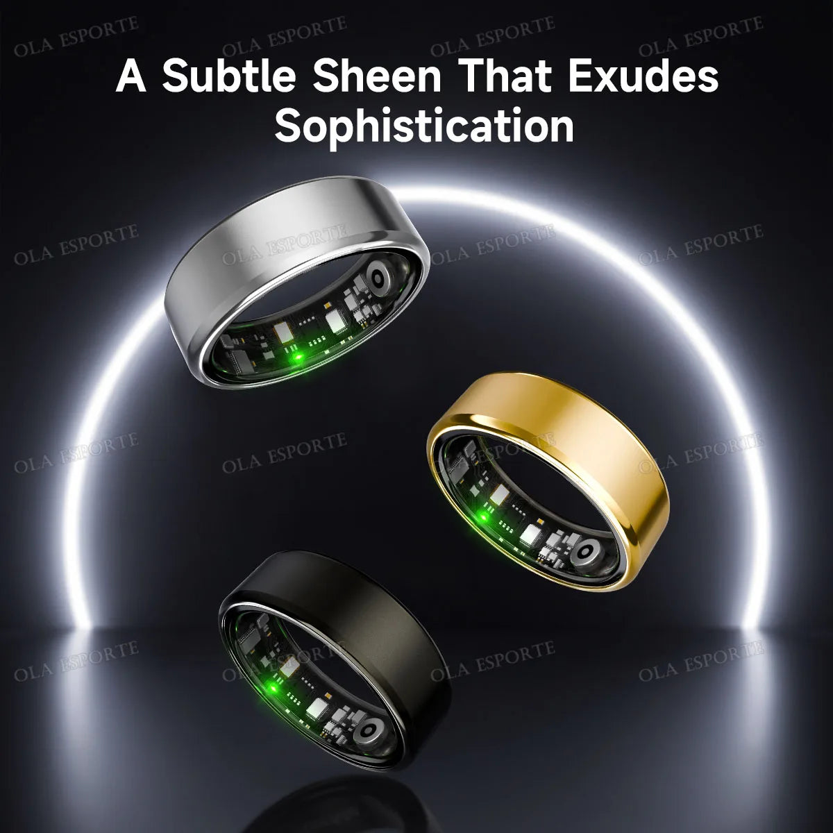 Smart Ring Fitness Tracker Heart Rate Blood Oxygen Monitoring