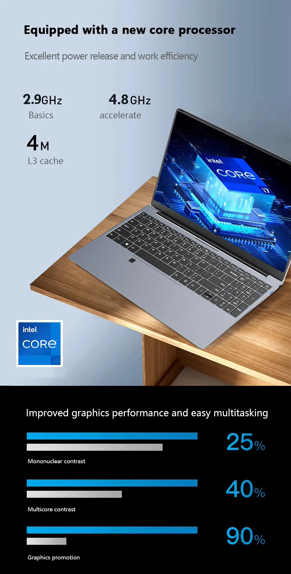 Windows 11 15.6' Ultra Slim Portable Laptop Intel Core I9-9900U 16GB RAM 1TB 2TB SSD Fingerprint Office Gaming Laptop PC