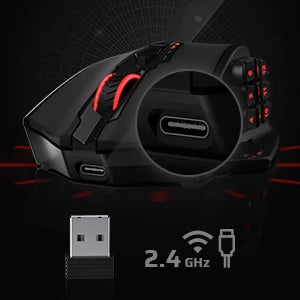 Redragon M913 Wireless Gaming Mouse With 16 Programmable Buttons