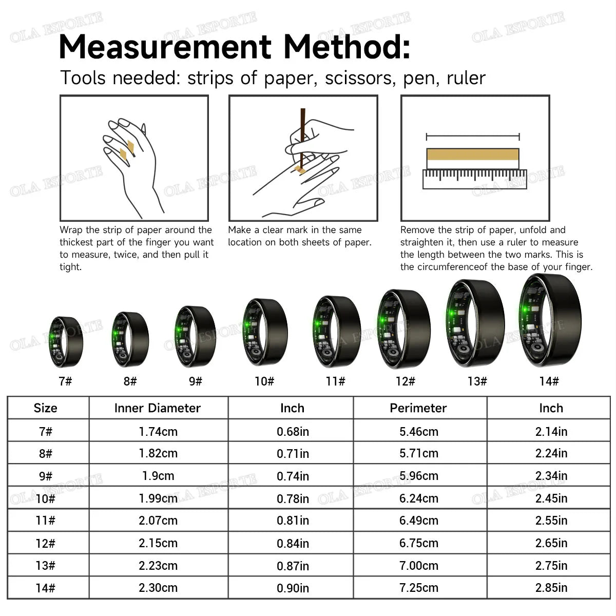 Smart Ring Fitness Tracker Heart Rate Blood Oxygen Monitoring