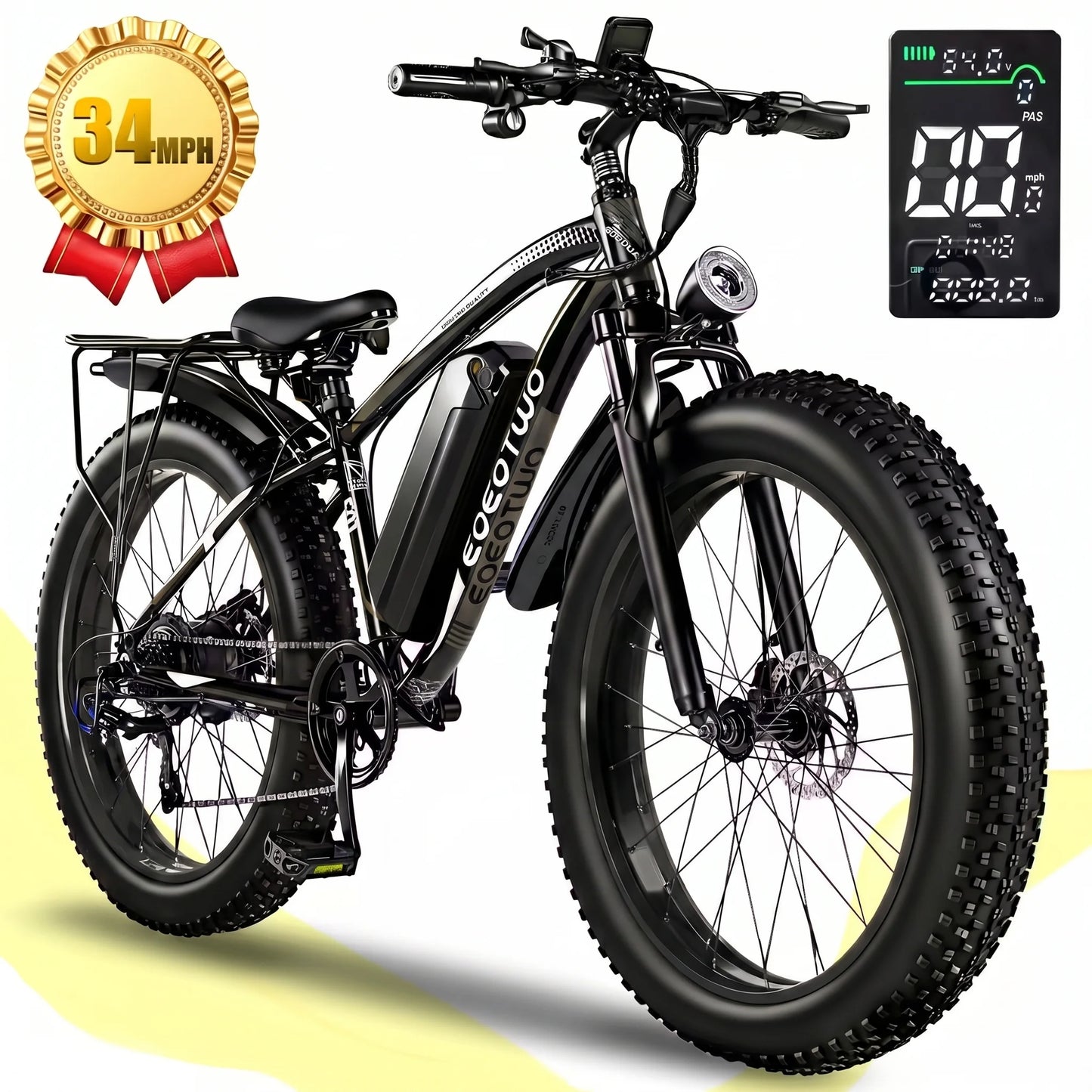EOEOTWO 1500W Electric Fat Tire Ebike With High Speed