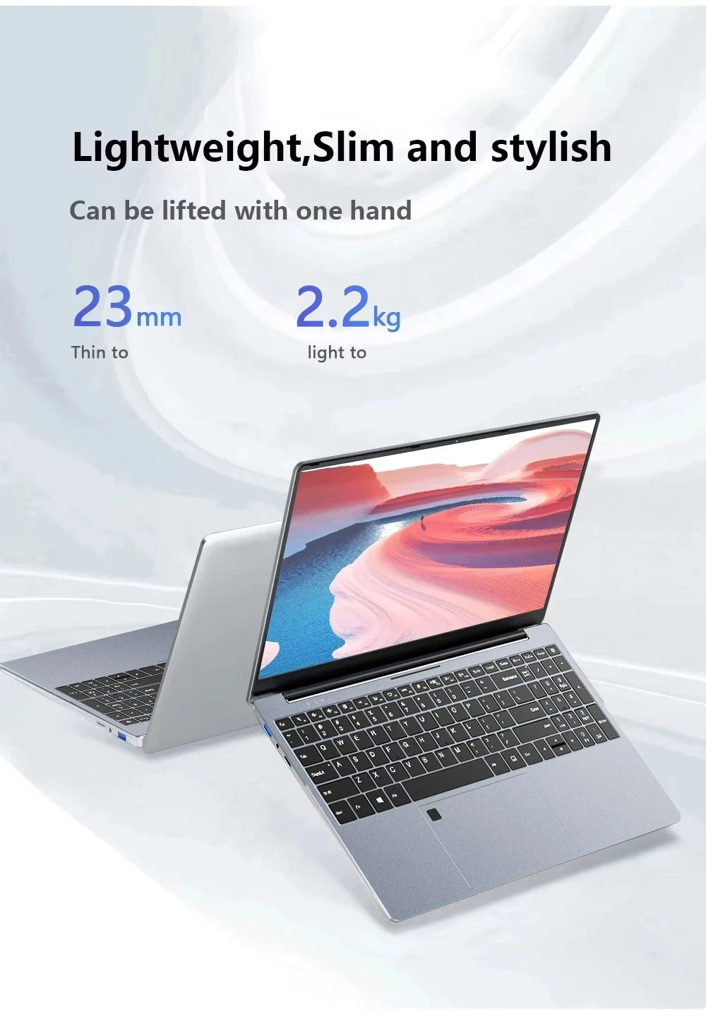 Windows 11 15.6' Ultra Slim Portable Laptop Intel Core I9-9900U 16GB RAM 1TB 2TB SSD Fingerprint Office Gaming Laptop PC