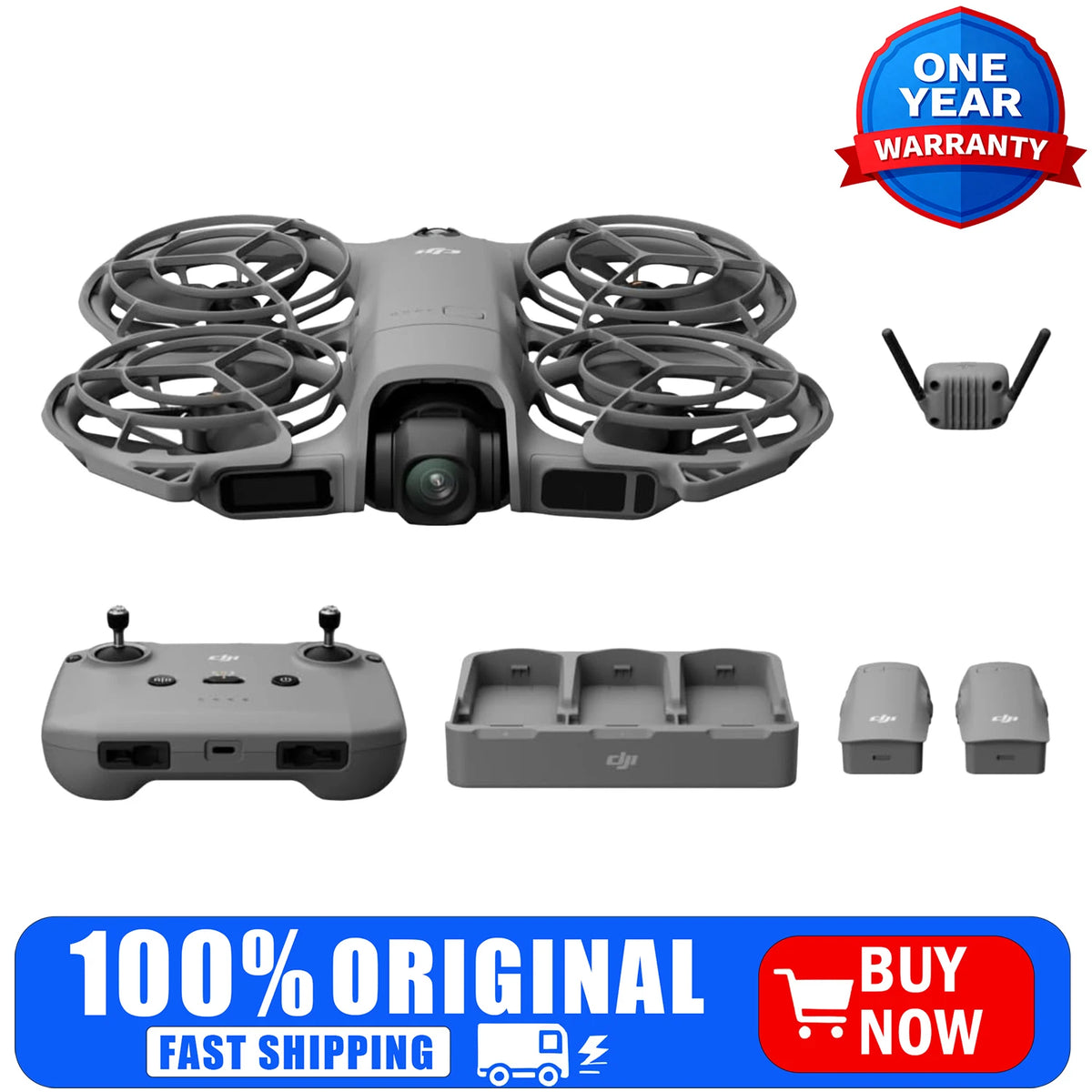 DJI Neo 2 Fly More Combo Rc N3 Beginner Camera Drone