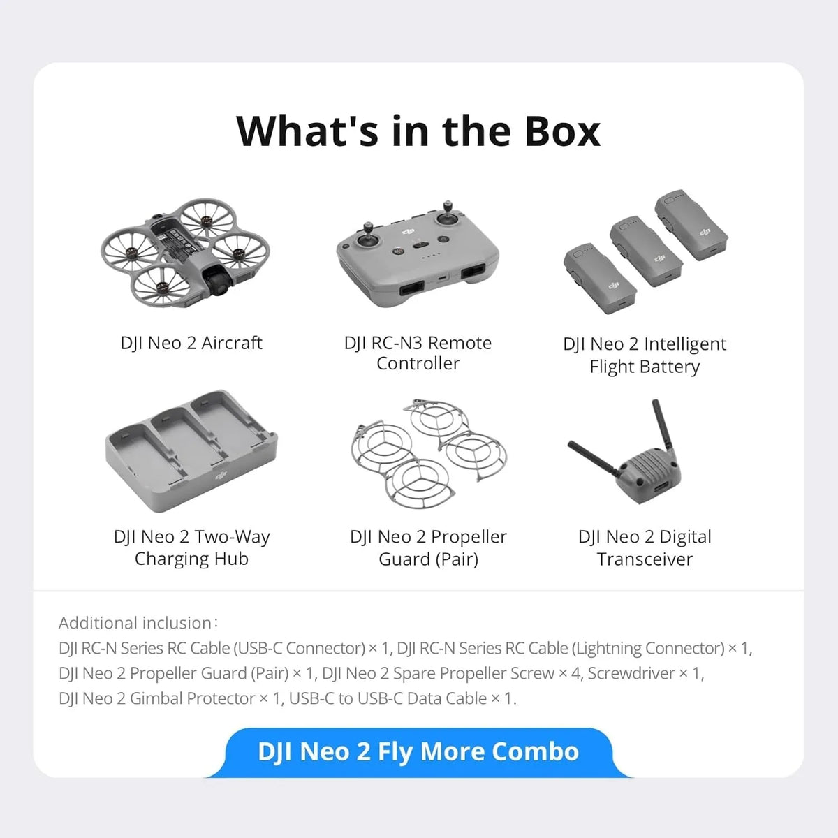 DJI Neo 2 Fly More Combo Rc N3 Beginner Camera Drone