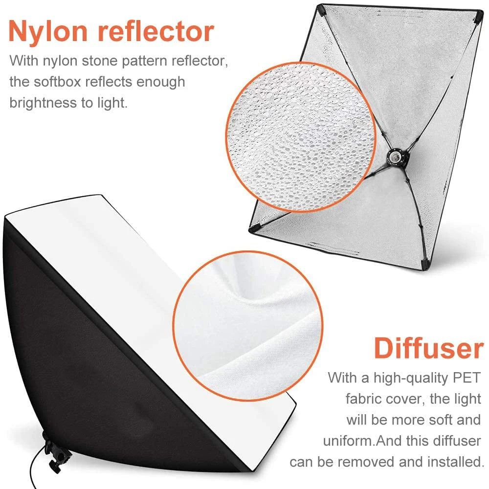 Baodeli Photography Softbox Kit With Tripod For Studio Video Lighting