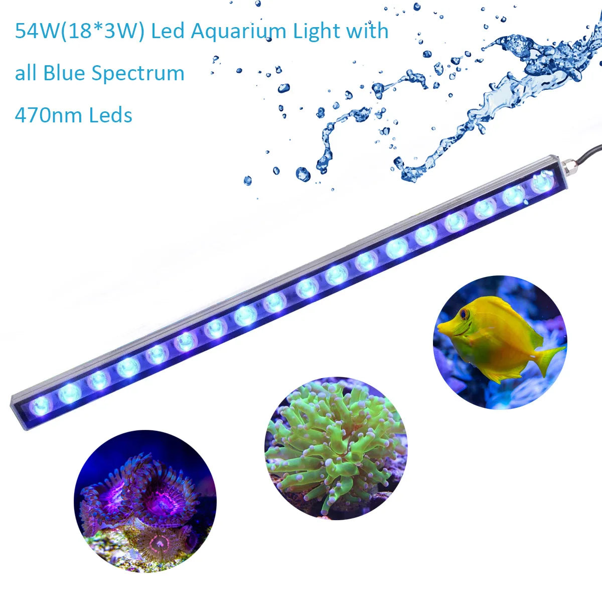 Populargrow Aquarium LED Light for Coral Reef Tanks