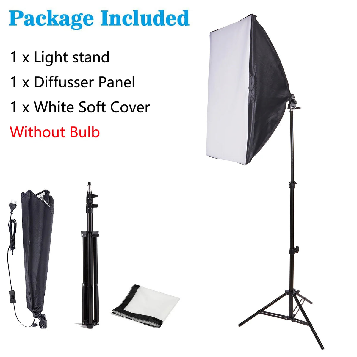Baodeli Photography Softbox Kit With Tripod For Studio Video Lighting