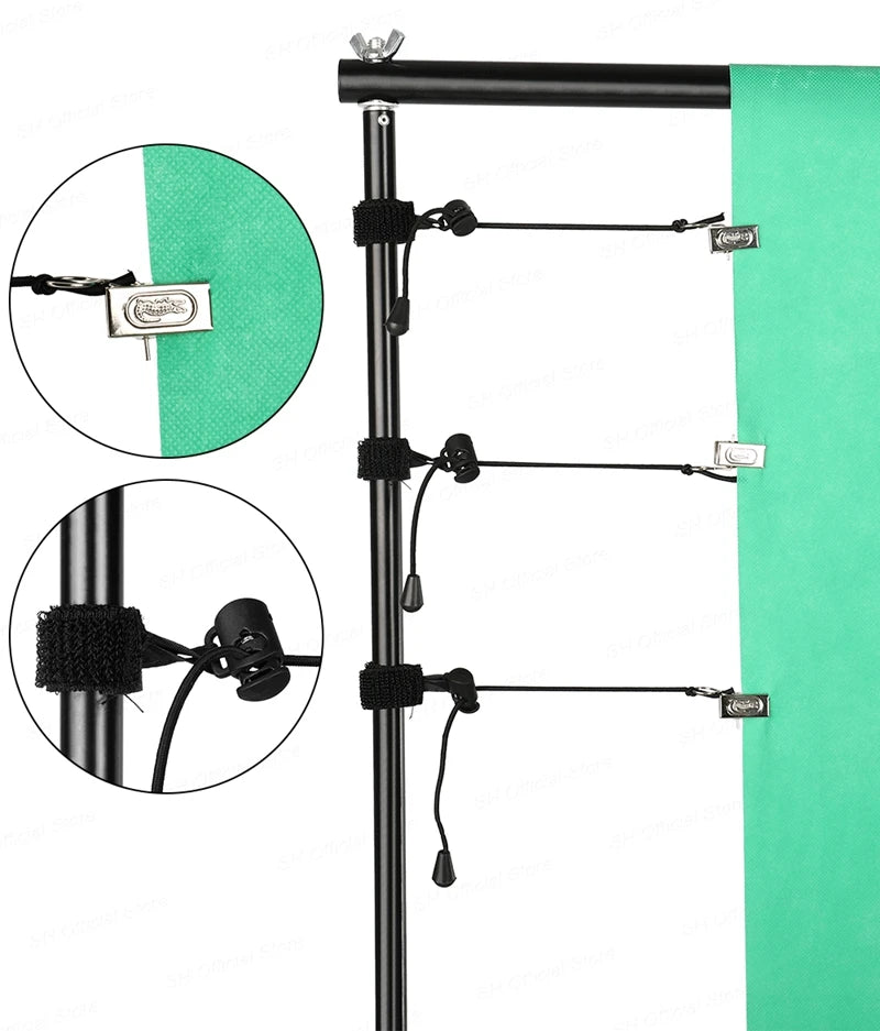 2X2M 2X3M 2.6X3M Background Support System Photography Backdrops Stand  Photo Studio Kit Chromakey Green Screen Frame