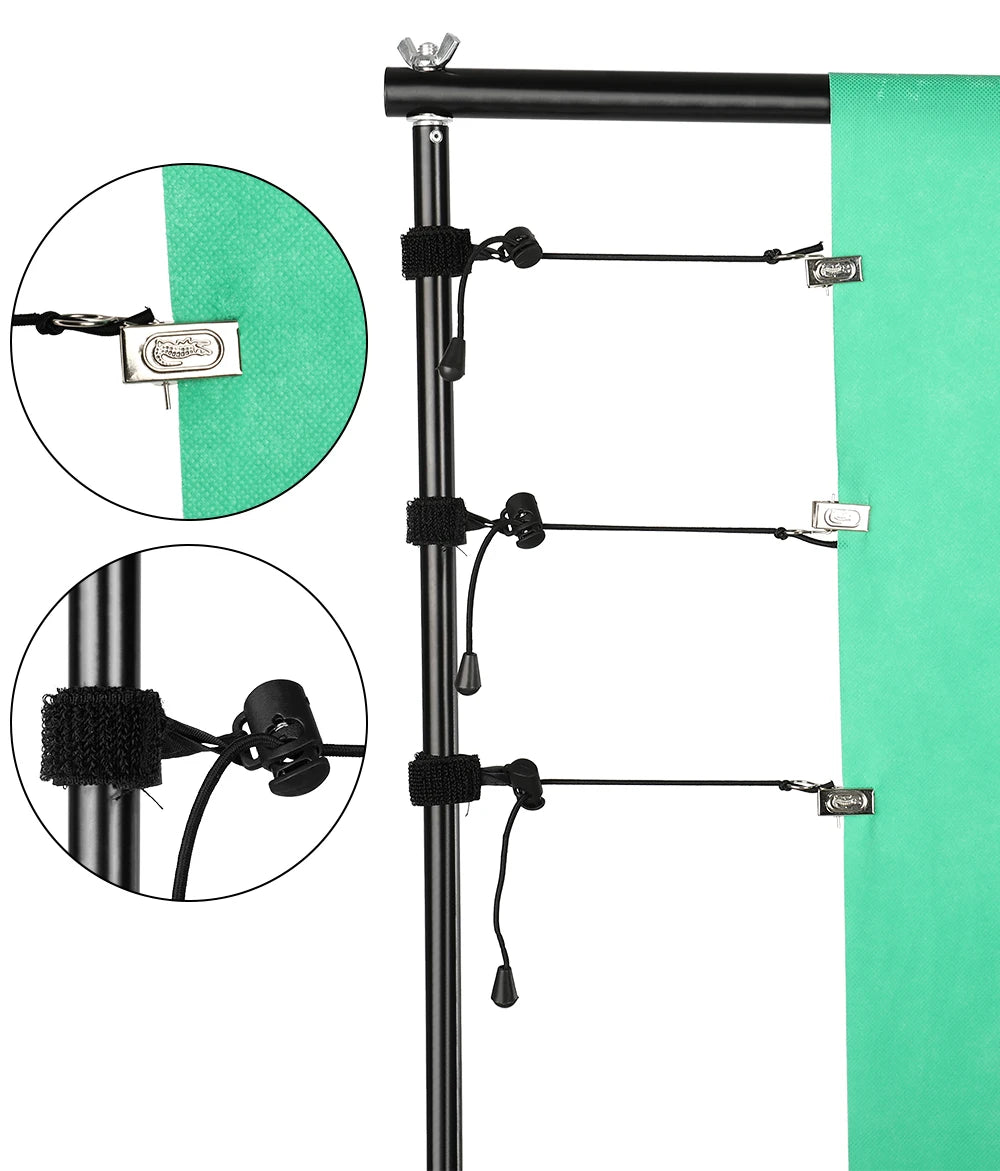 SH Photography Background Backdrop Stand Support Picture Canvas Frame System Kit With Carry Case For Muslin Photo Video Studio