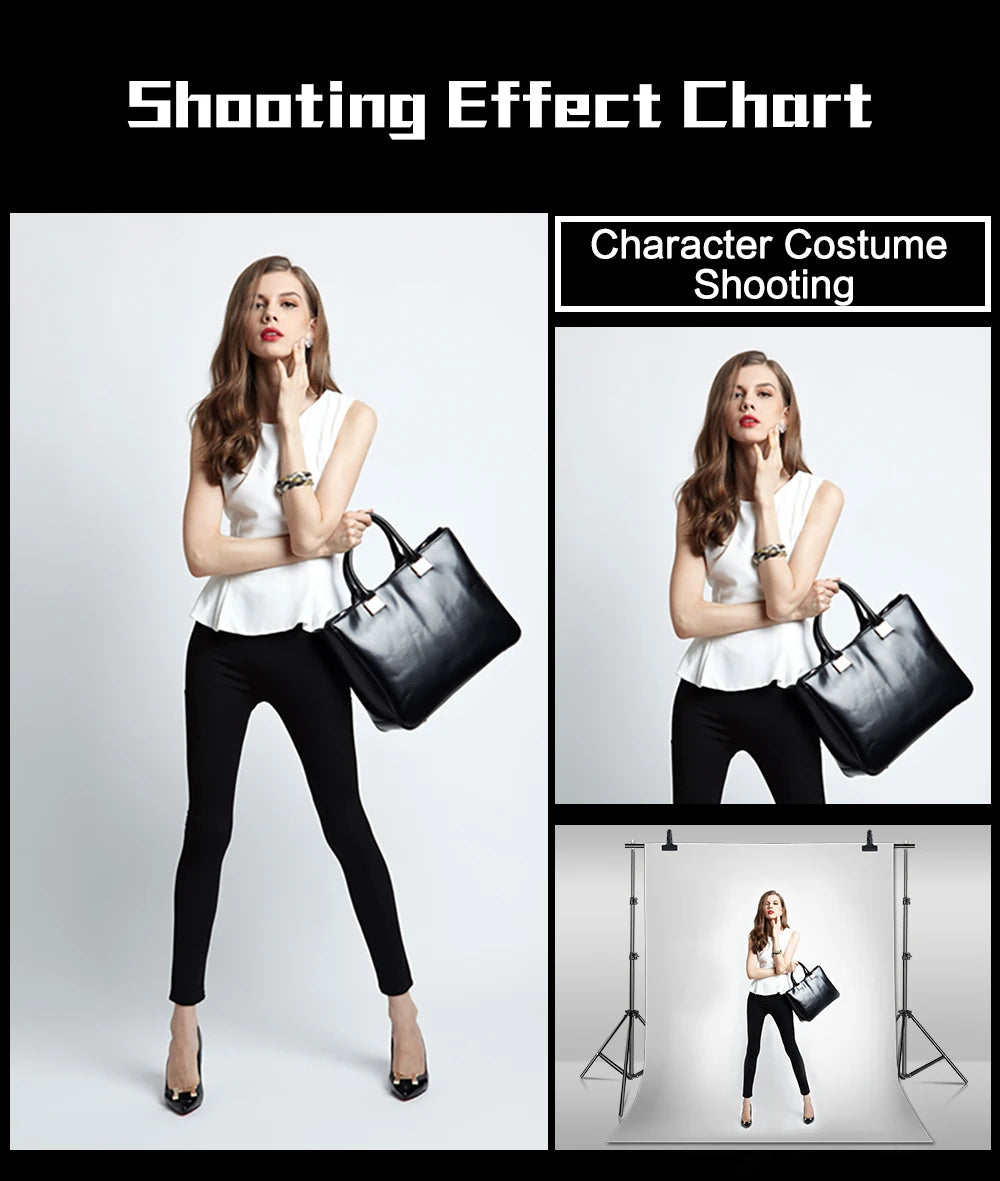 SH Photography Background Backdrop Stand Support Picture Canvas Frame System Kit With Carry Case For Muslin Photo Video Studio
