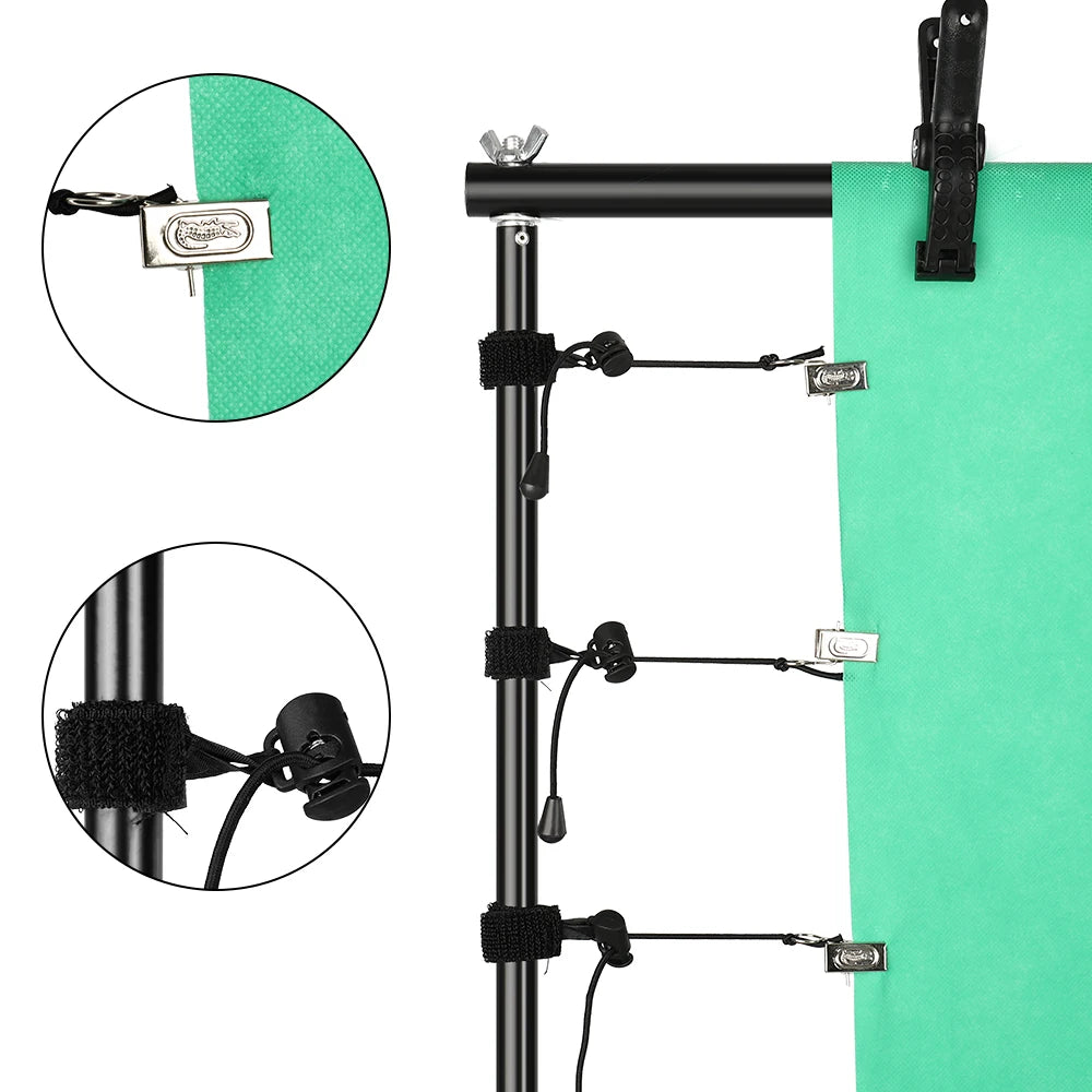 2X2M 2X3M 2.6X3M Background Support System Photography Backdrops Stand  Photo Studio Kit Chromakey Green Screen Frame