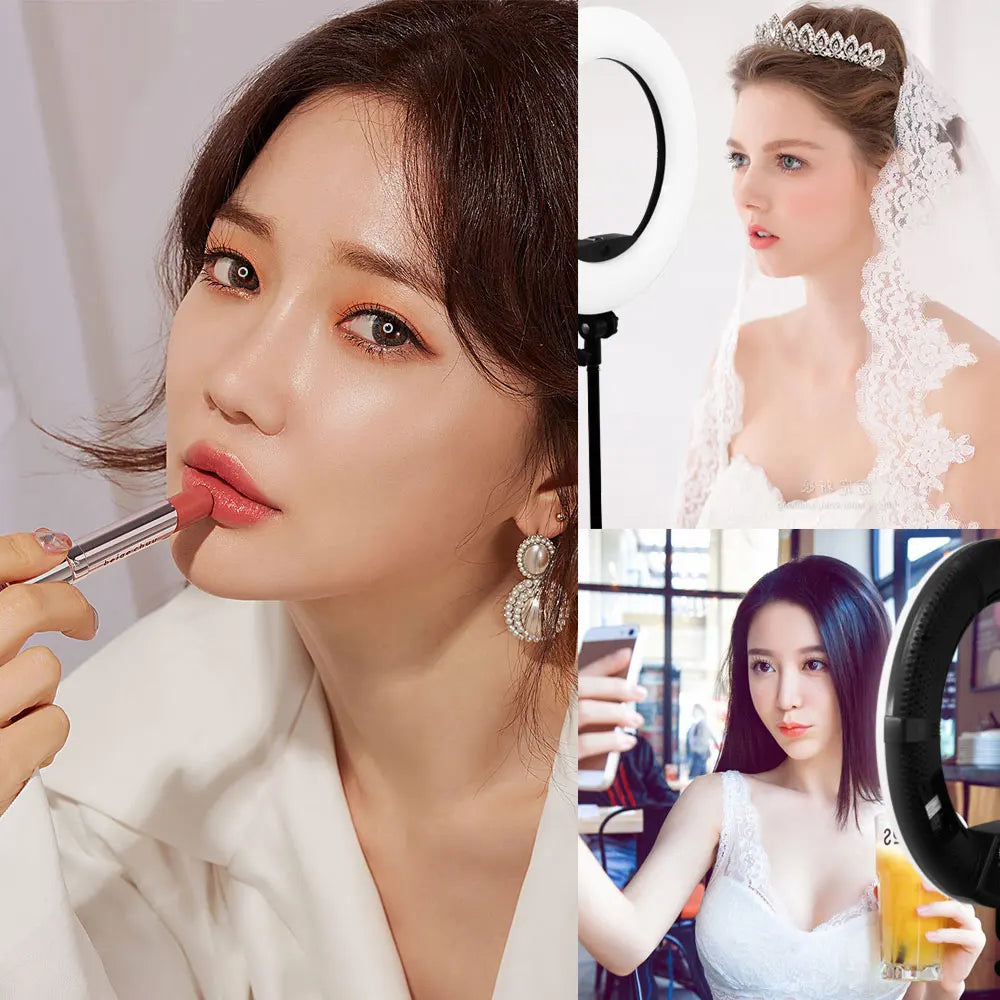 18inch Ring Lights Lamp with Tripod 96W Selfie Light for Beauty Salon Tattoo Yidoblo FD480 Photo Studio Video Light CRI95+