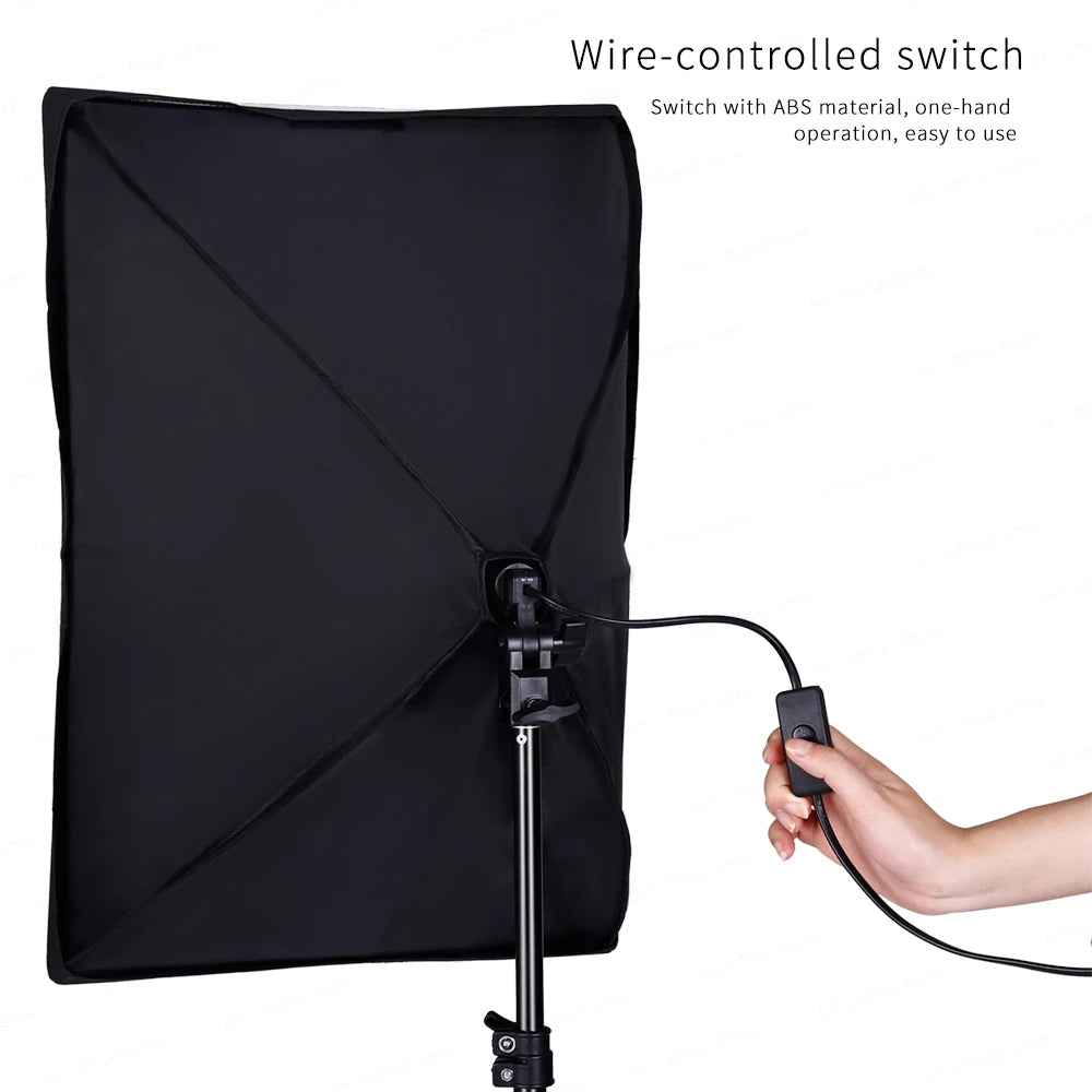 SH Continuous Softbox Lighting Kit For Photography Studio