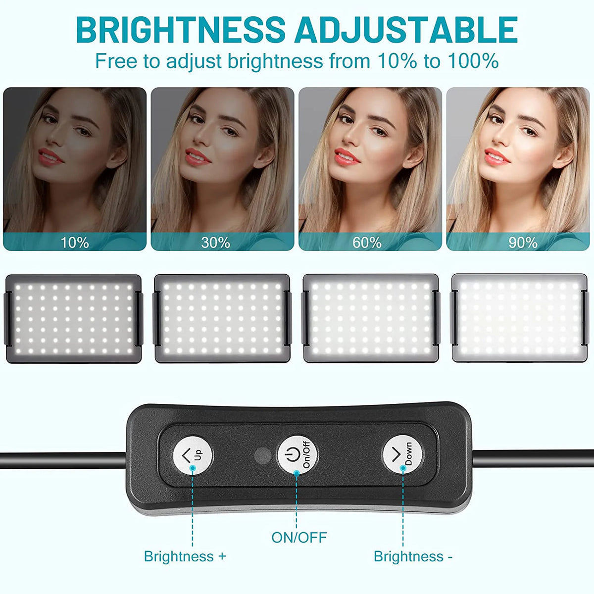 Baodeli Led Video Light Panel Photography Studio Lamp Tripod