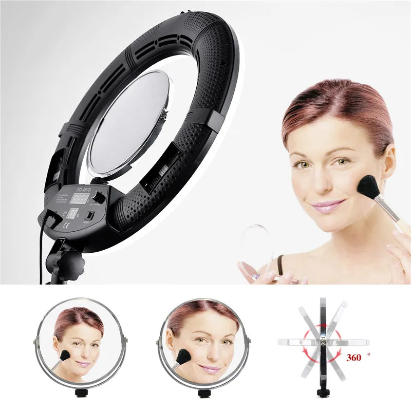 18inch Ring Lights Lamp with Tripod 96W Selfie Light for Beauty Salon Tattoo Yidoblo FD480 Photo Studio Video Light CRI95+