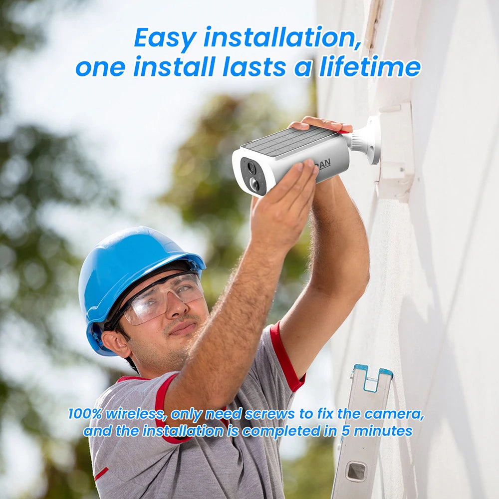 Anran Outdoor Wireless WiFi Security Camera With Solar Power