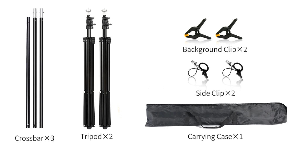 2X2M 2X3M 2.6X3M Background Support System Photography Backdrops Stand  Photo Studio Kit Chromakey Green Screen Frame