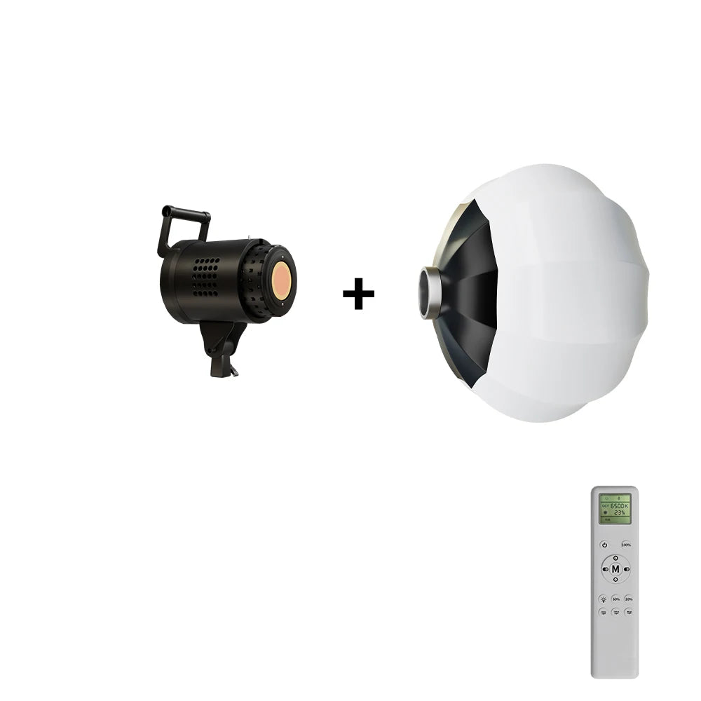 Bowens Lighting Video Studio 135W 110-220V Photography Dimmable LED Lamp Flash Studio 3000-6000K 3 Color Remote Control Display