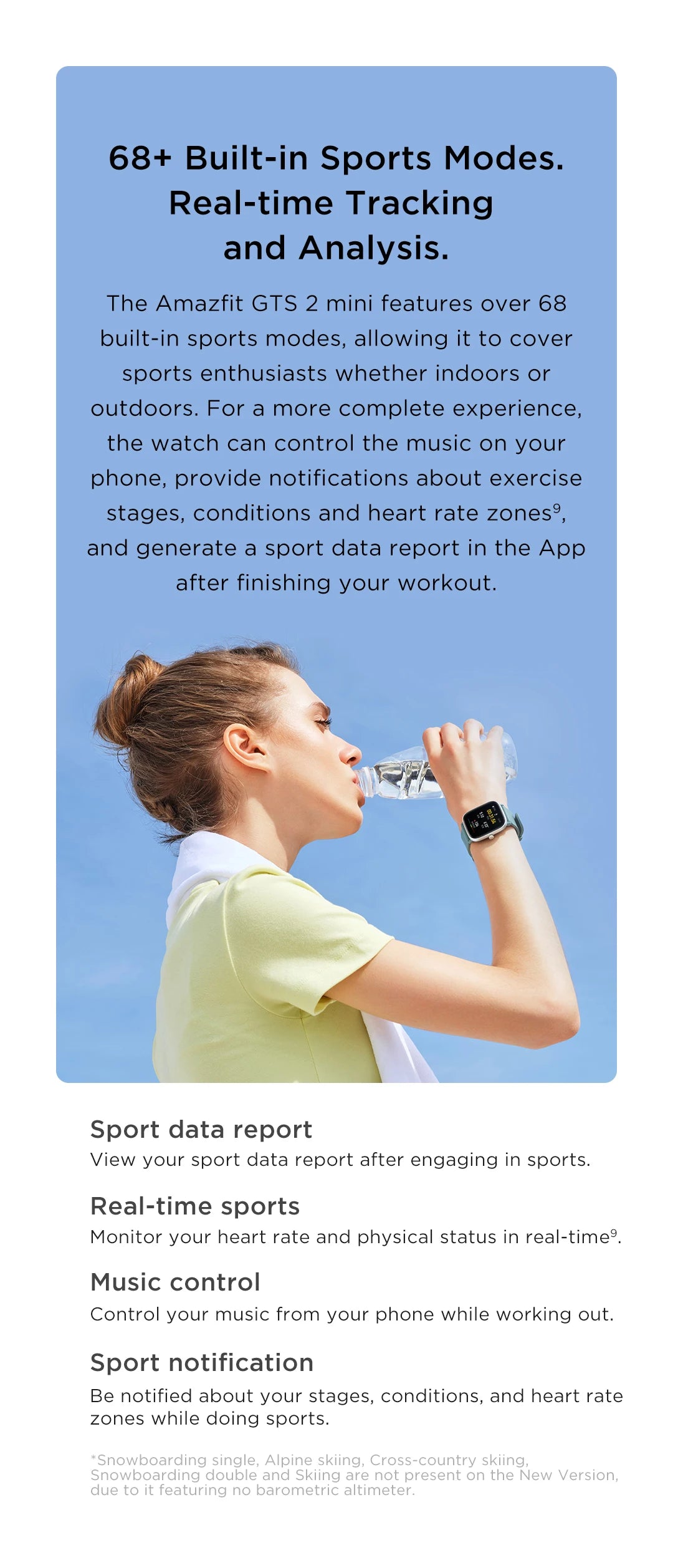 Amazfit GPS Smartwatch With Sports Modes And Sleep Tracking