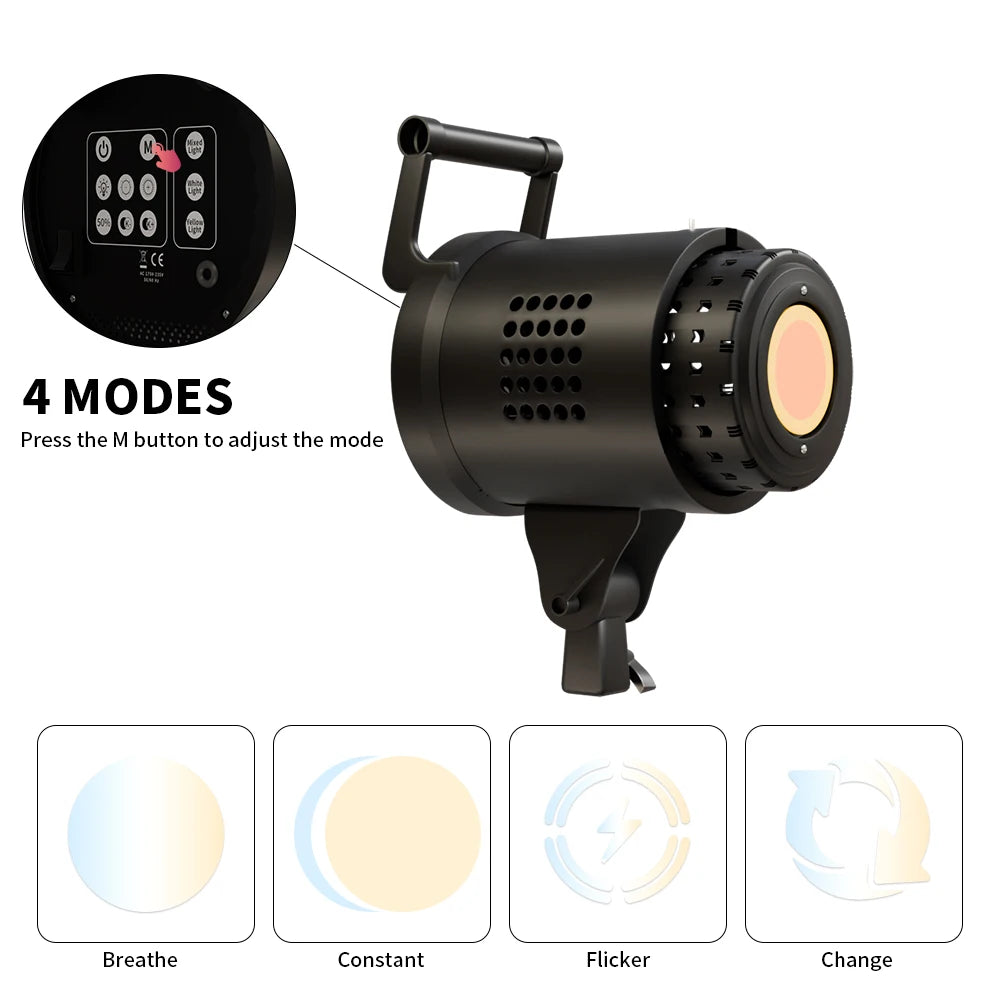 SH 115W LED Video Light With Bowens Mount Studio Lamp