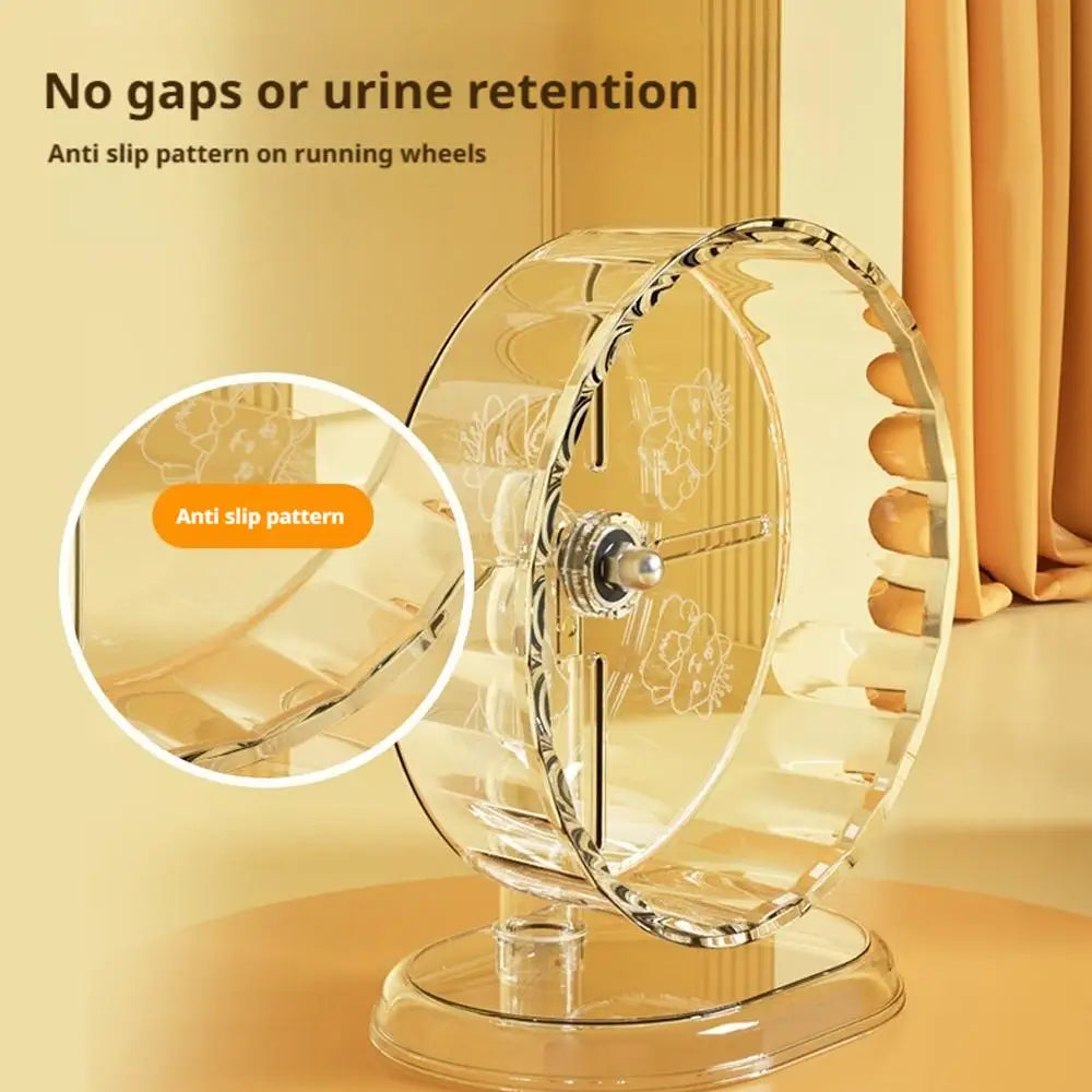 Hamster Running Sport Transparent Widened Running Wheel Support Toy Small Pet Roller Bearing  Silent Running Wheel