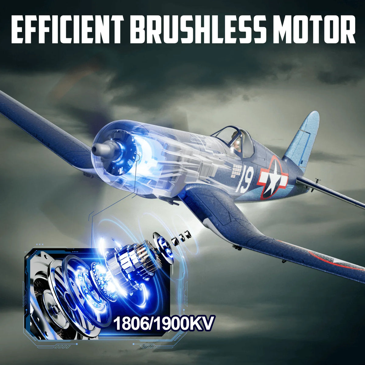 Volantexrc F4U Corsair Brushless RTF Remote Control Plane