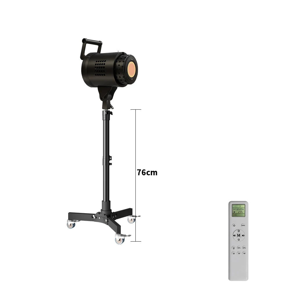 Bowens Lighting Video Studio 135W 110-220V Photography Dimmable LED Lamp Flash Studio 3000-6000K 3 Color Remote Control Display