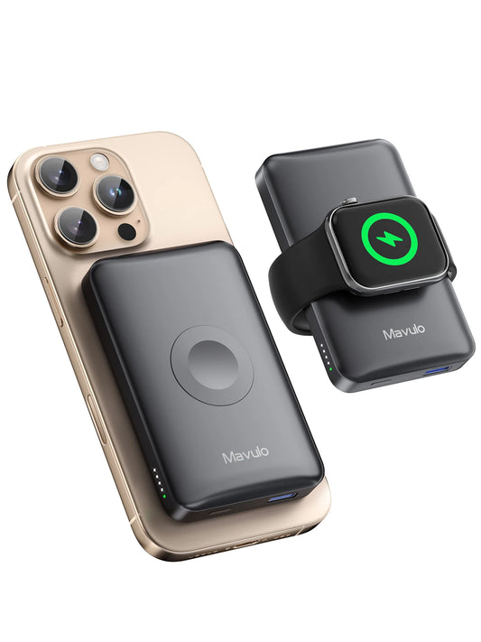 NEWDERY MagSafe Portable Charger for iPhone and Apple Watch
