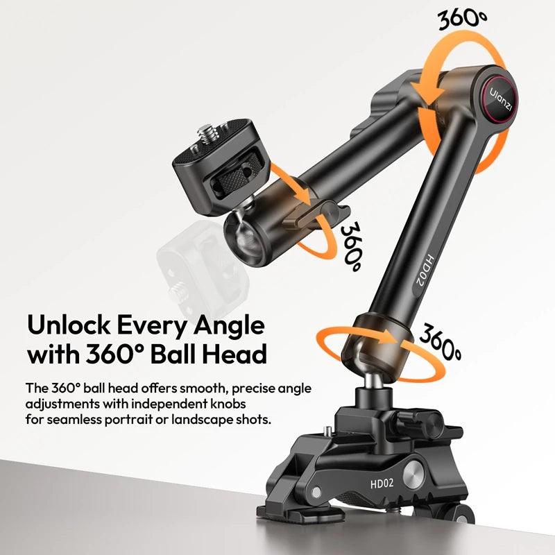 Ulanzi HD02 Magic Arm Super Clamp With Ball Head Mount